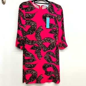 HP 💋  New Draper James NWT fuchsia and black dress